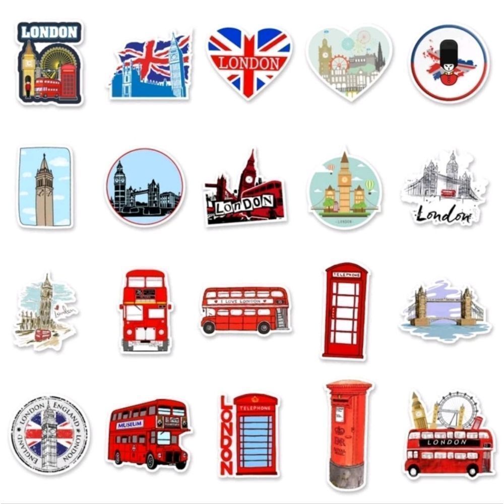 London UK British Assorted Stickers - Picture 4 of 6
